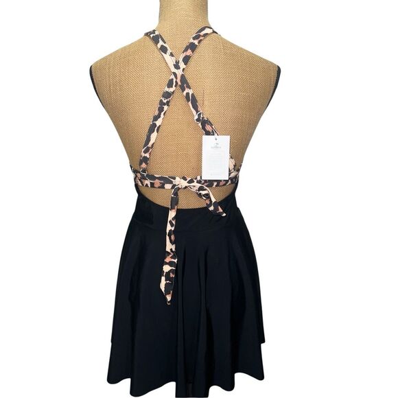 B2prity Cutout One Piece Skirt L Tie Back Swimdress Tummy Control Bathing Suit - Picture 8 of 14